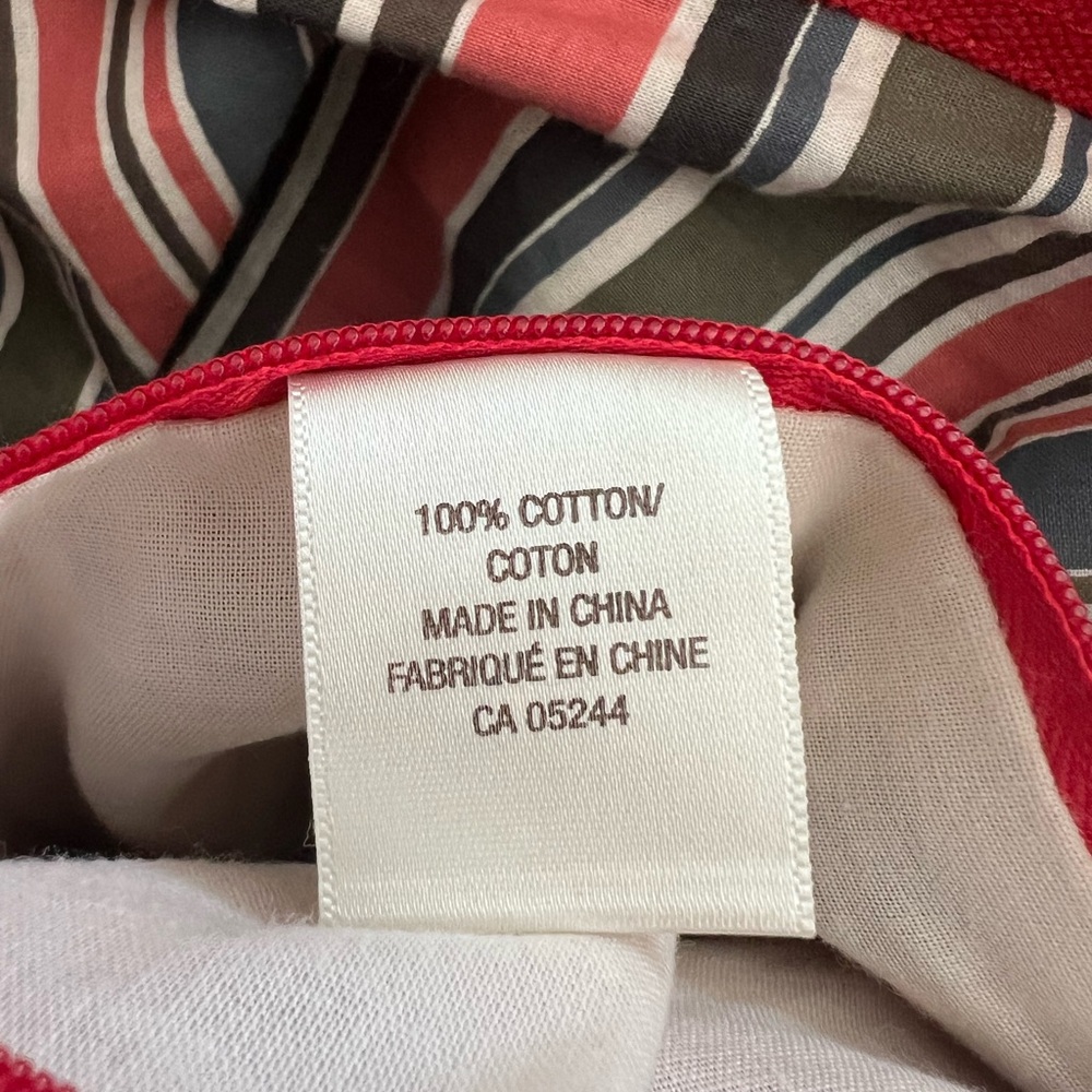 Chic Red 100% Cotton Tote Bag - Picture 6 of 9